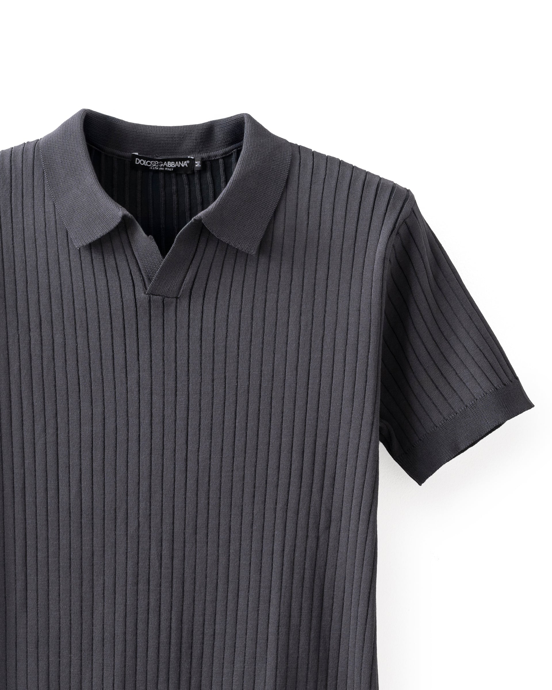 Knitted polo T-Shirt D&G Grey