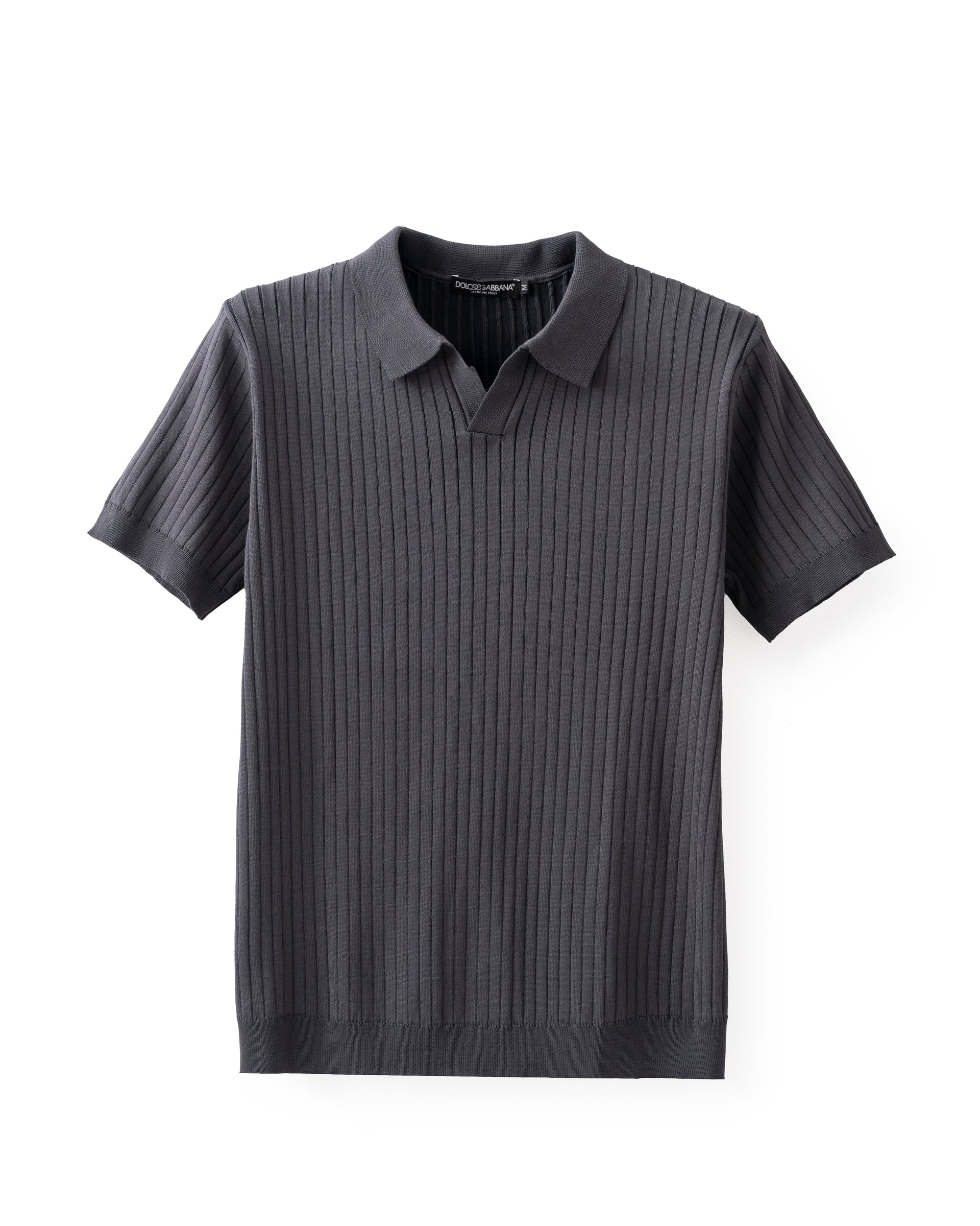 Knitted polo T-Shirt D&G Grey