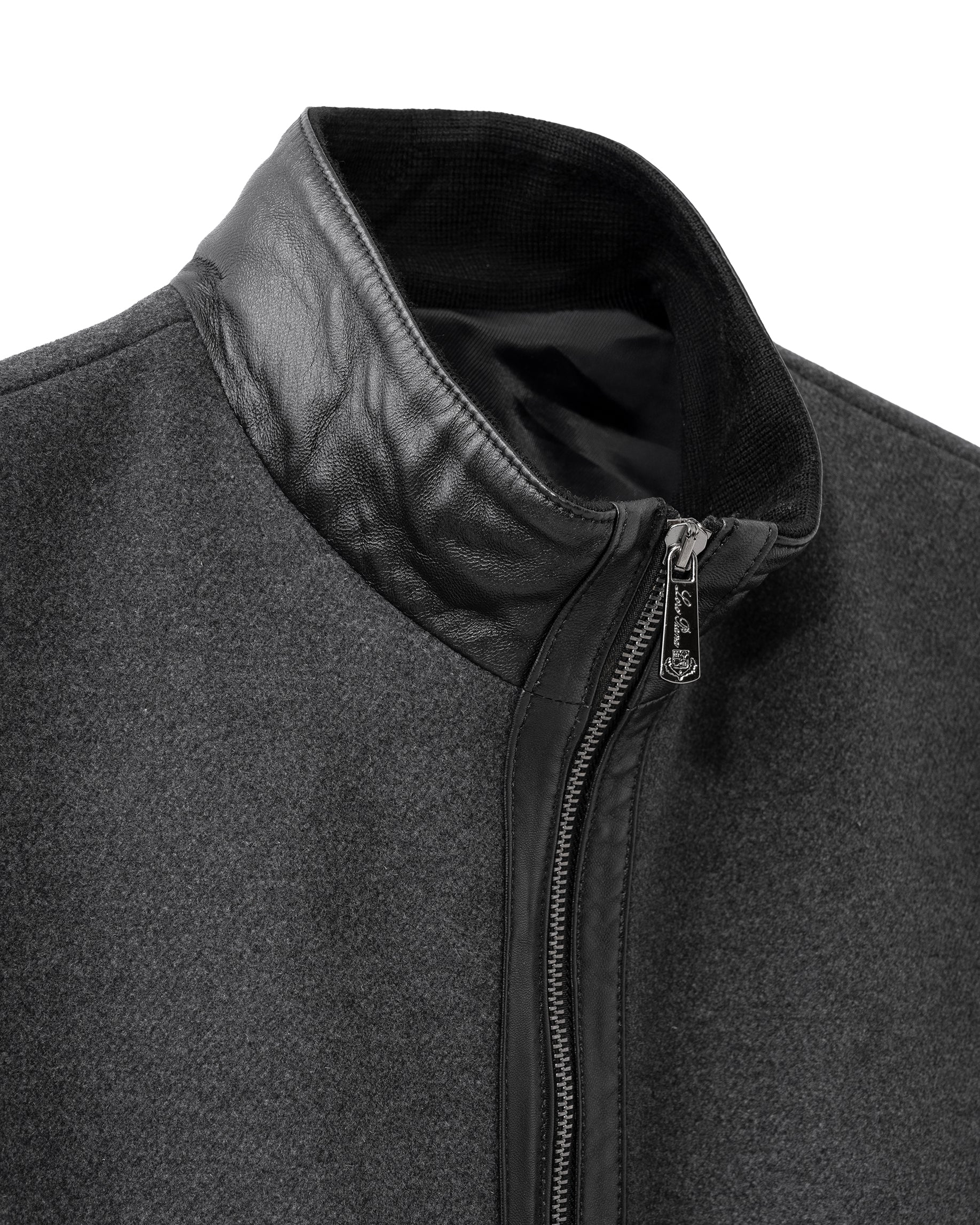 Loro Piana Jacket men's Cashmere with Grain Leather