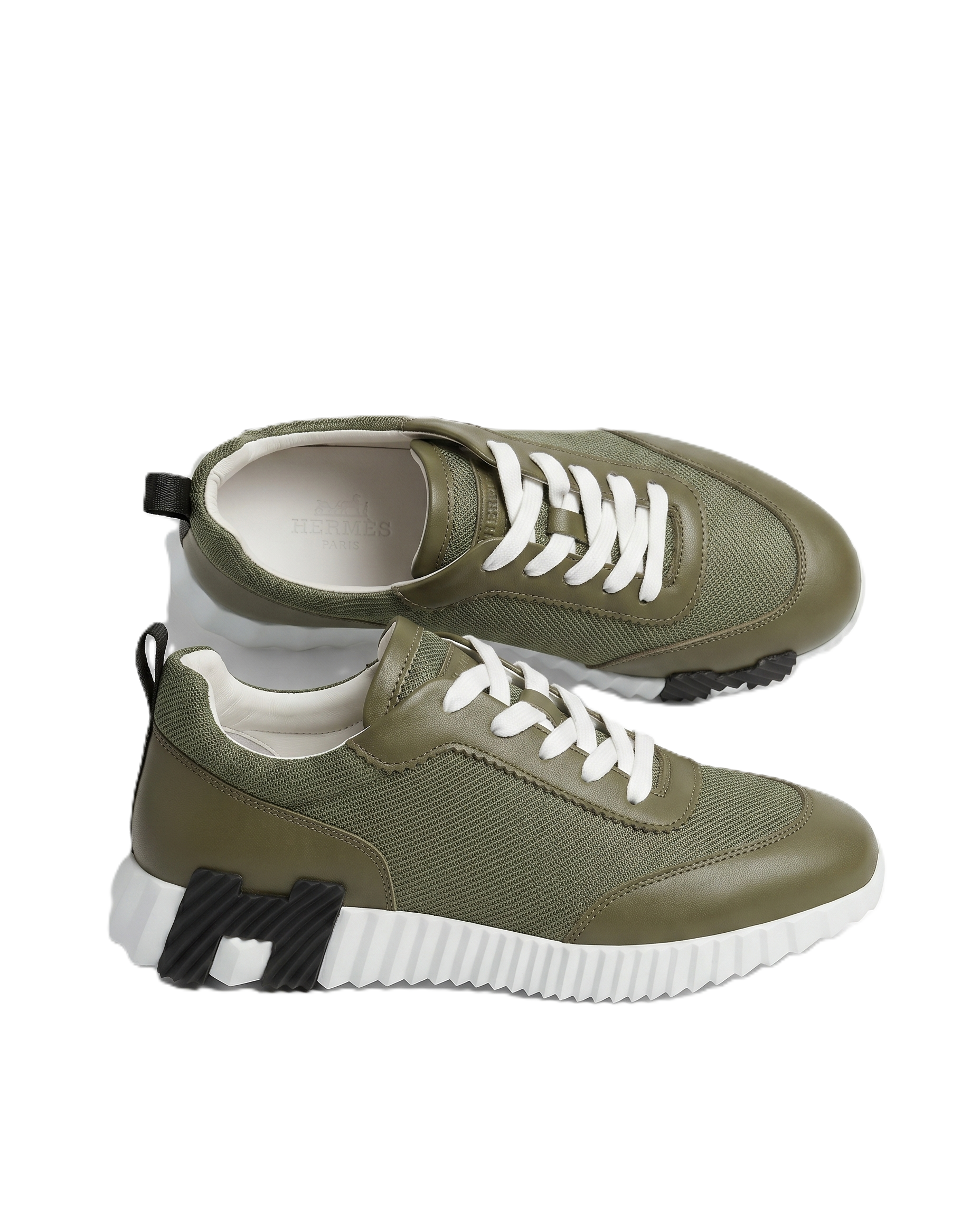 Herm?s - Bouncing Sneaker - Olive Green