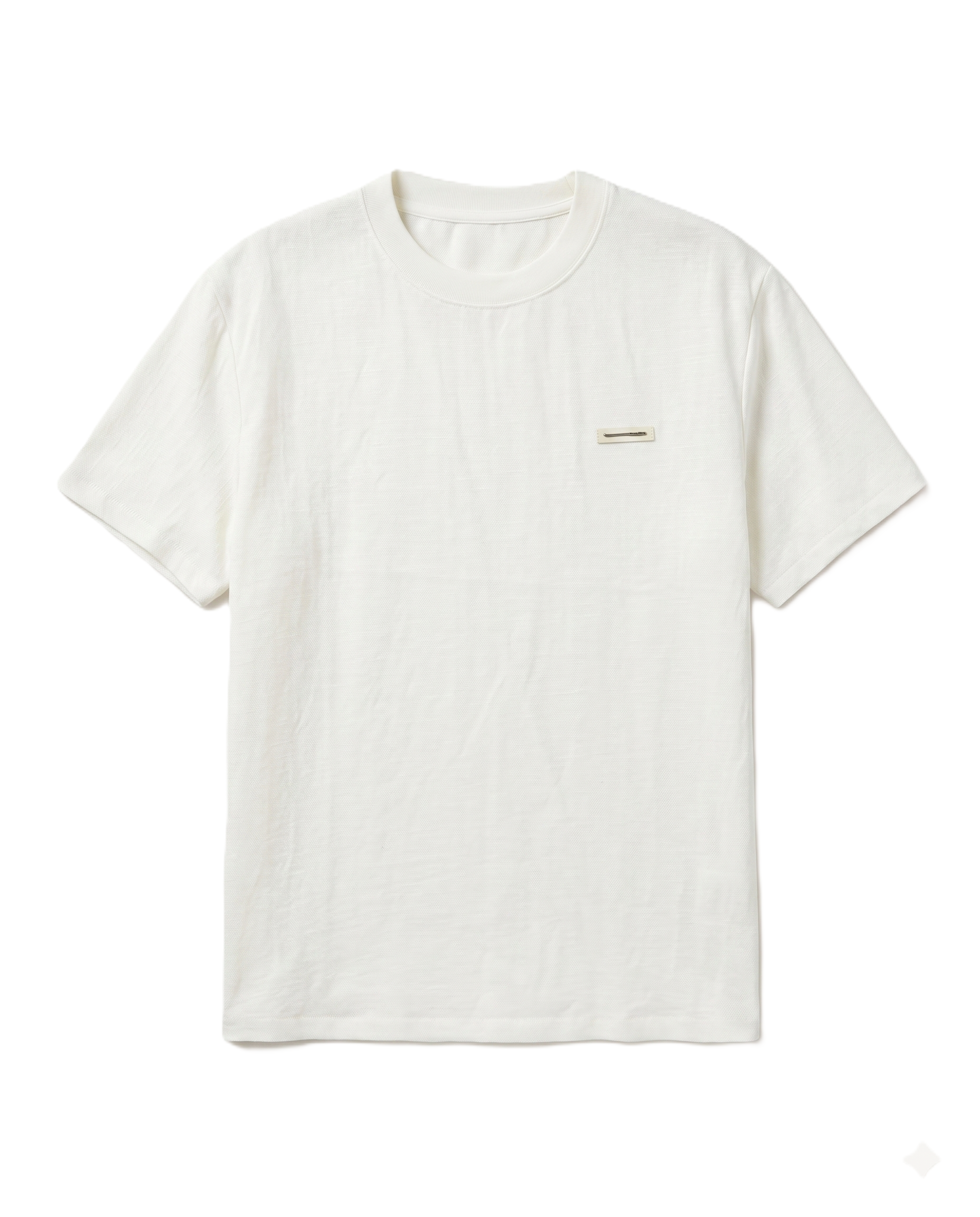 ZHE - White Cotton T-Shirt