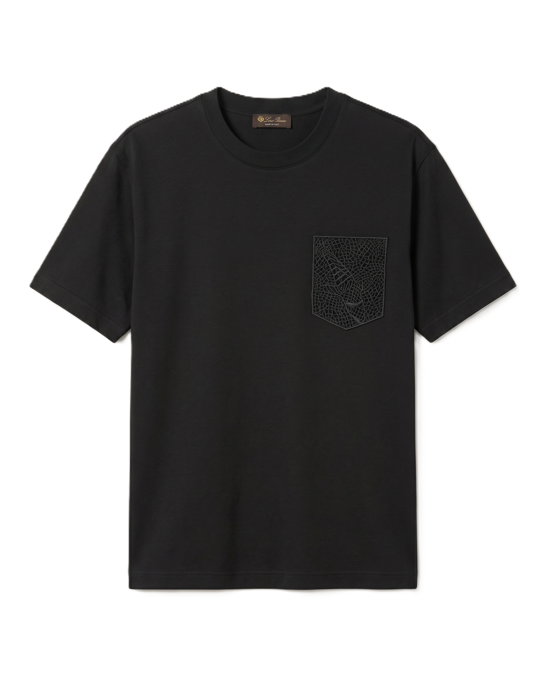 Loro Piana - Black Crewneck T-shirt