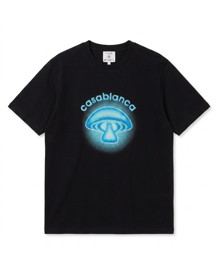 Casablanca - Black Mushroom Graphic T-Shirt