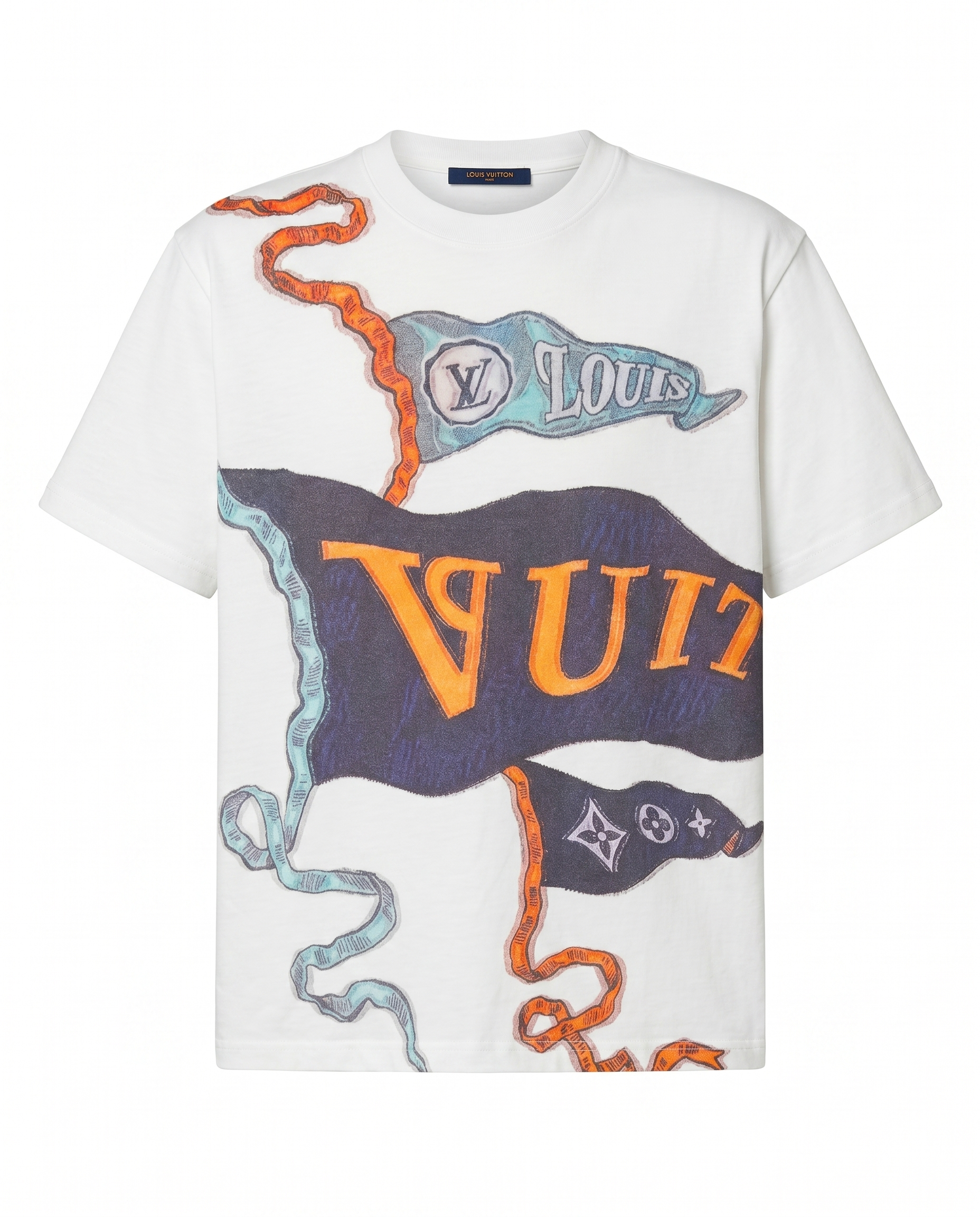 Louis Vuitton - Nautical Pennant Graphic T-Shirt - White