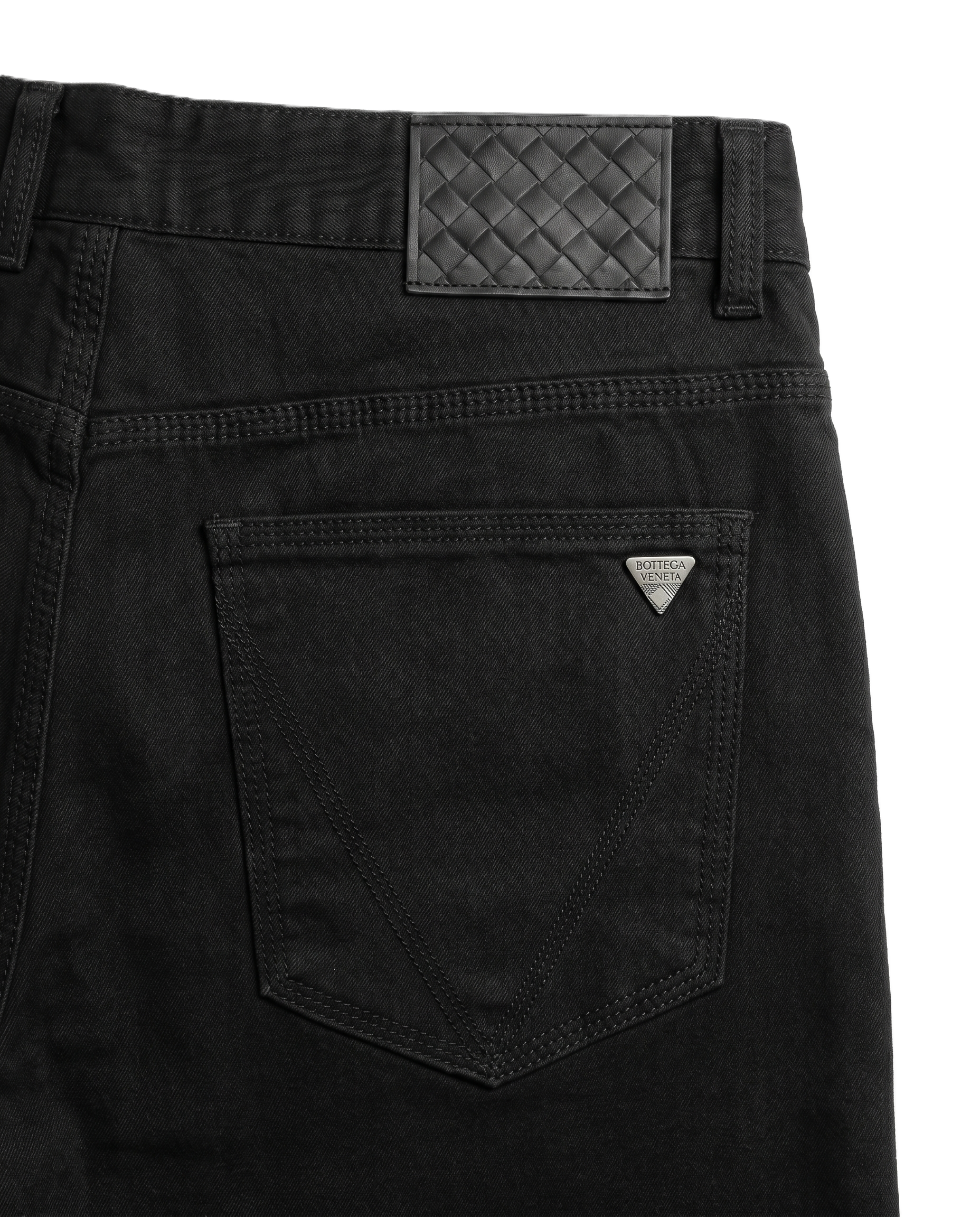 Bottega Veneta - Black Intrecciato Jeans