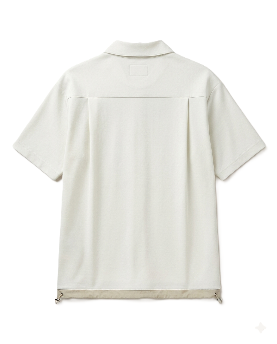 Zegna - Drawstring Hem Polo - Off-White