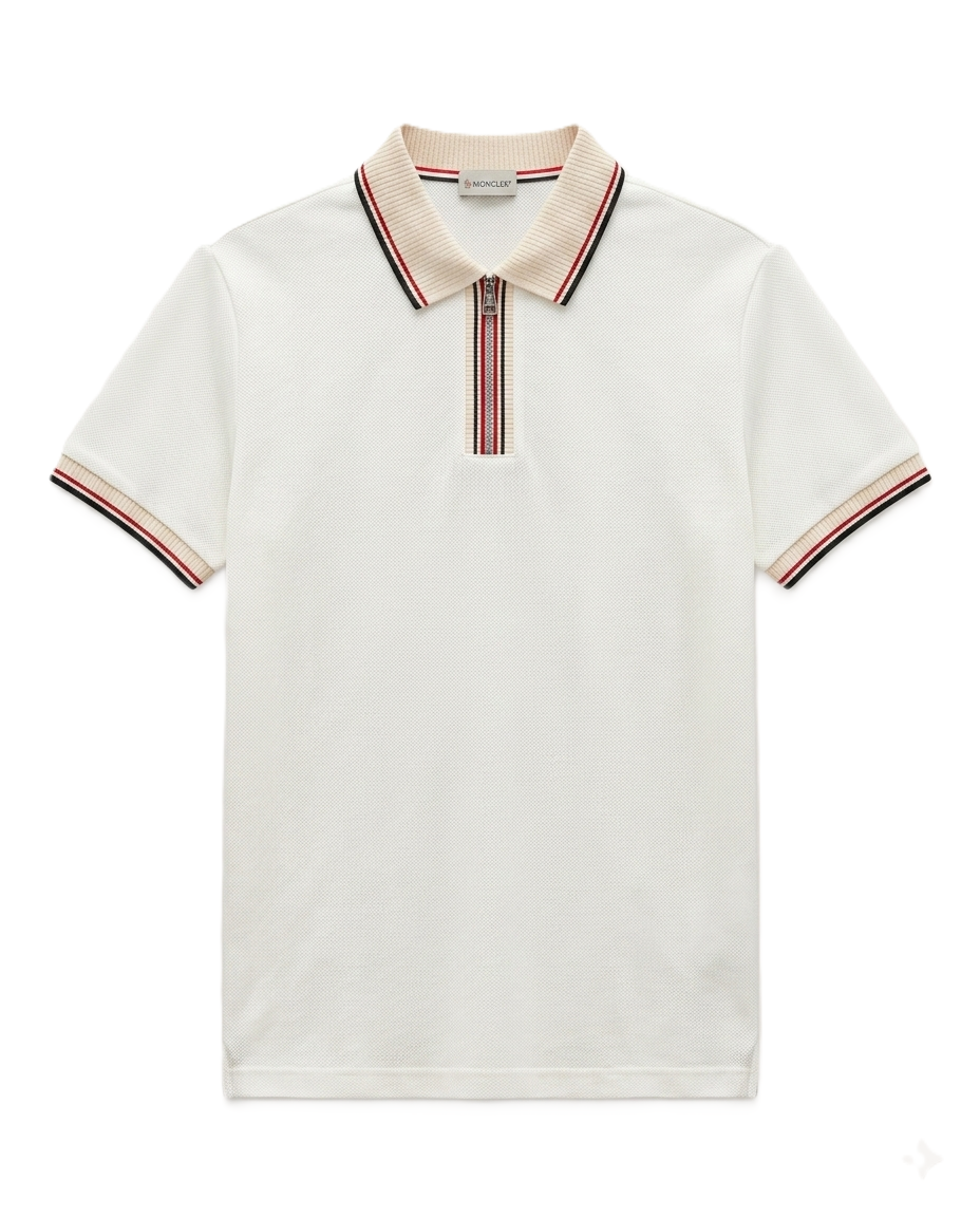 Moncler - Piqu? Polo Shirt - Off-White