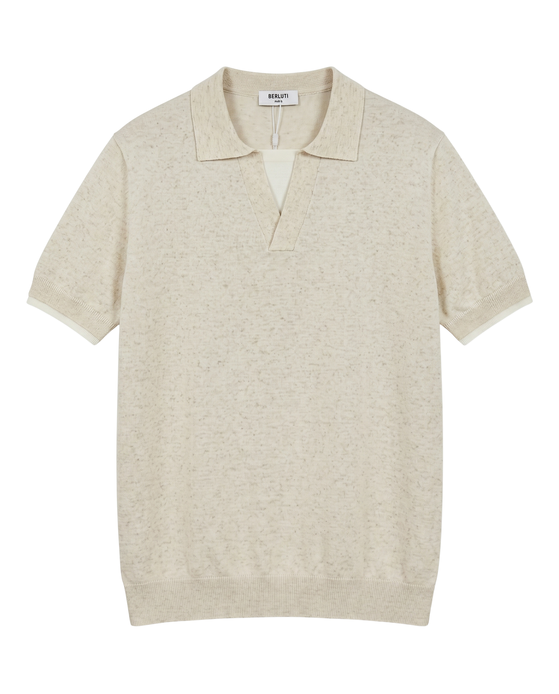 Berluti - Speckled Knit Polo T-Shirt