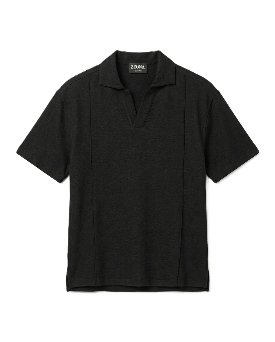 Zegna - Premium Black Linen Shirt