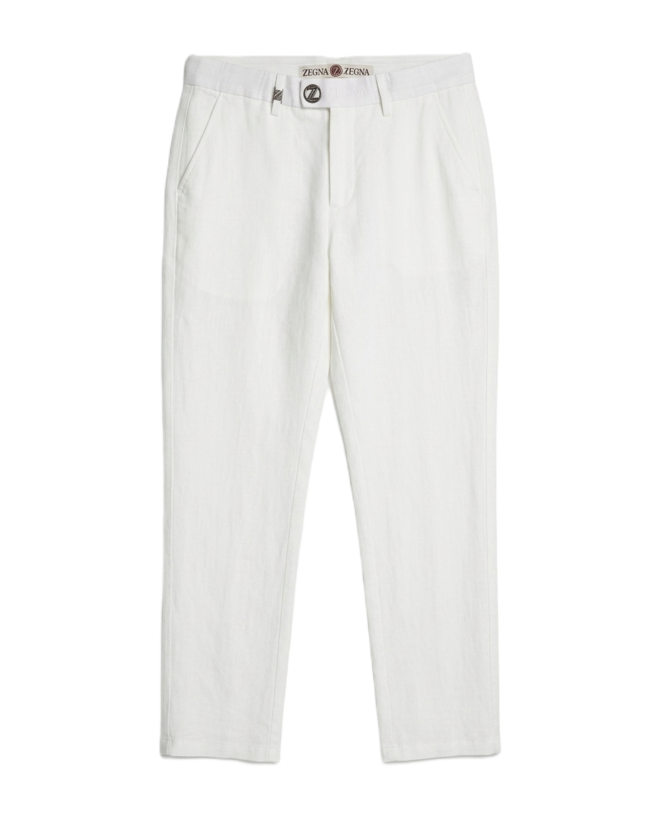 Zegna - Linen Trousers in Off-White
