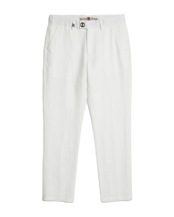 Zegna - Linen Trousers in Off-White