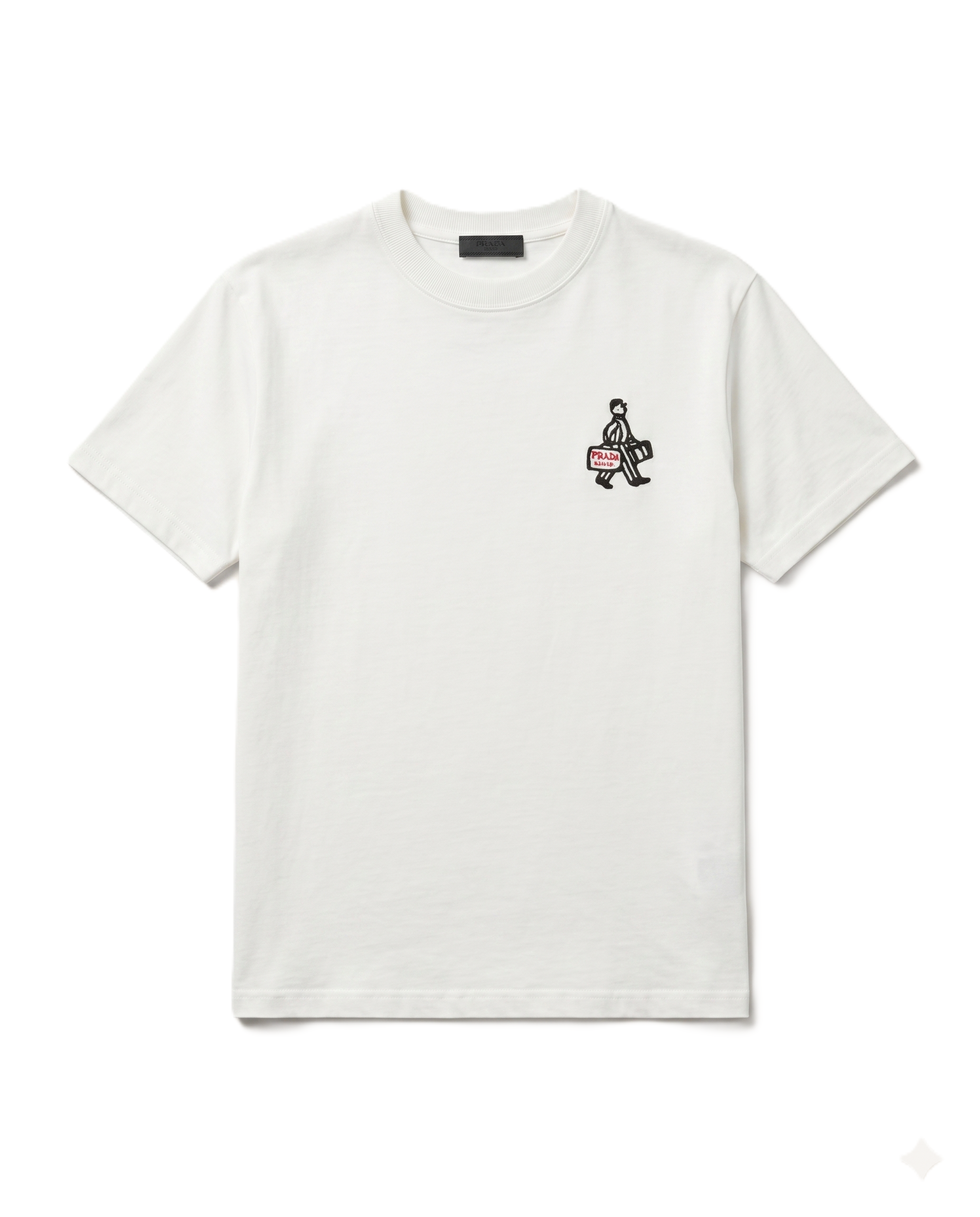 Prada - Business Graphic T-Shirt - Off-White