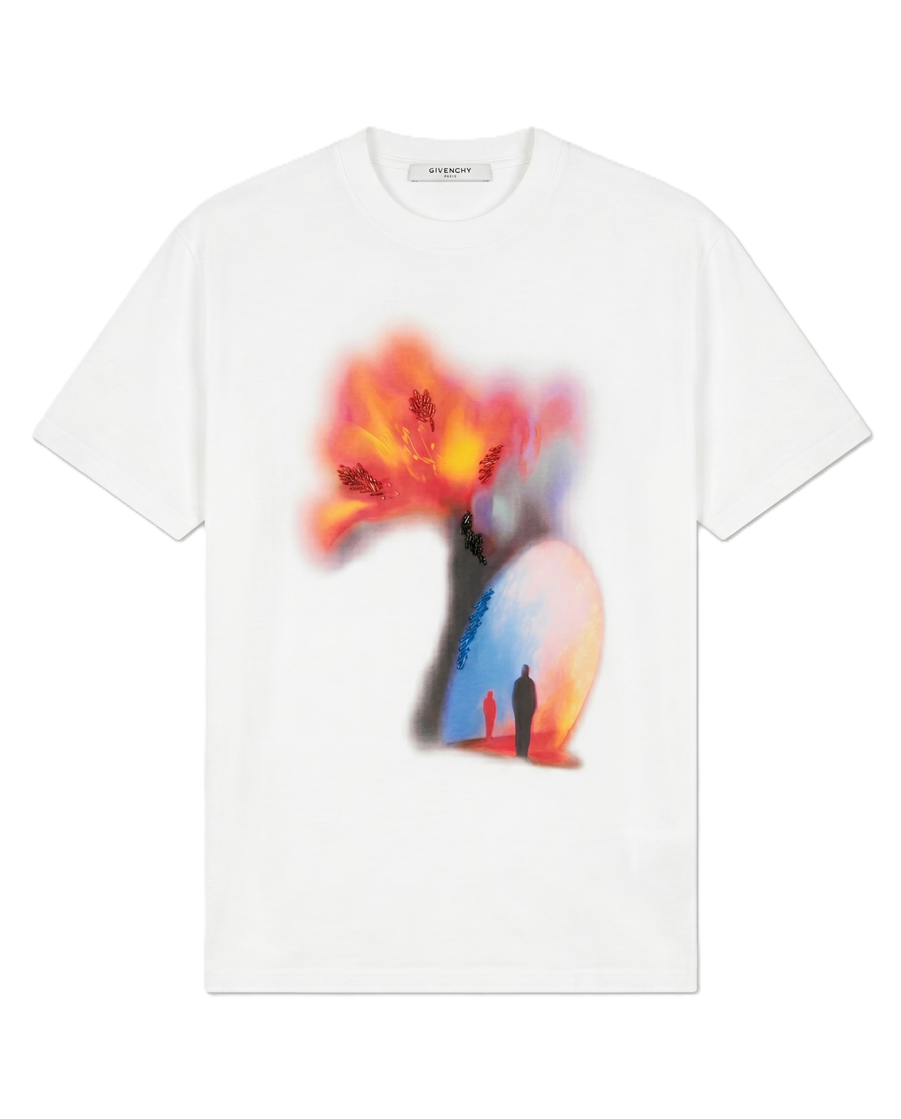 Givenchy - White Graphic T-shirt