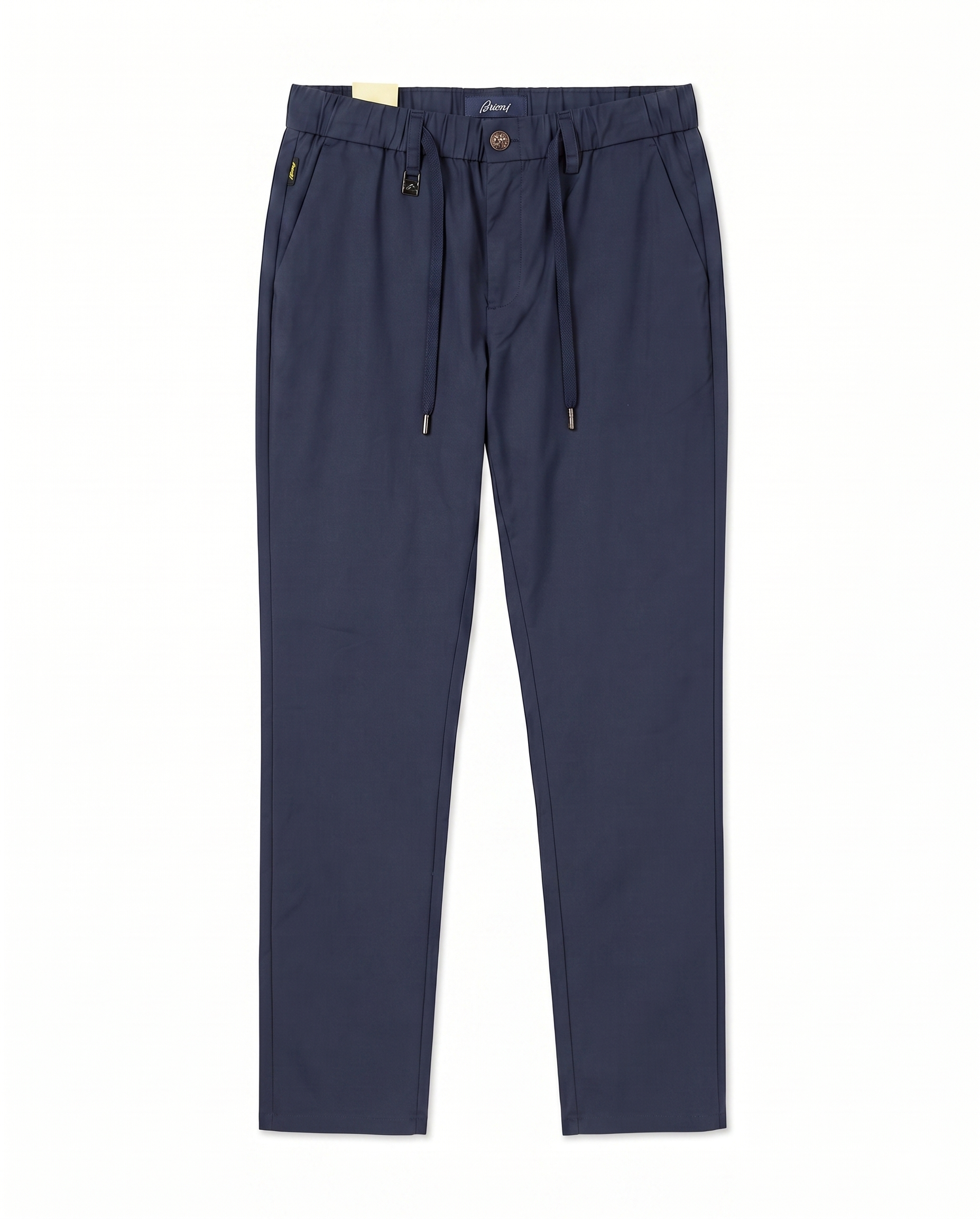 Brioni - Tailored Drawstring Chino Trousers - Navy