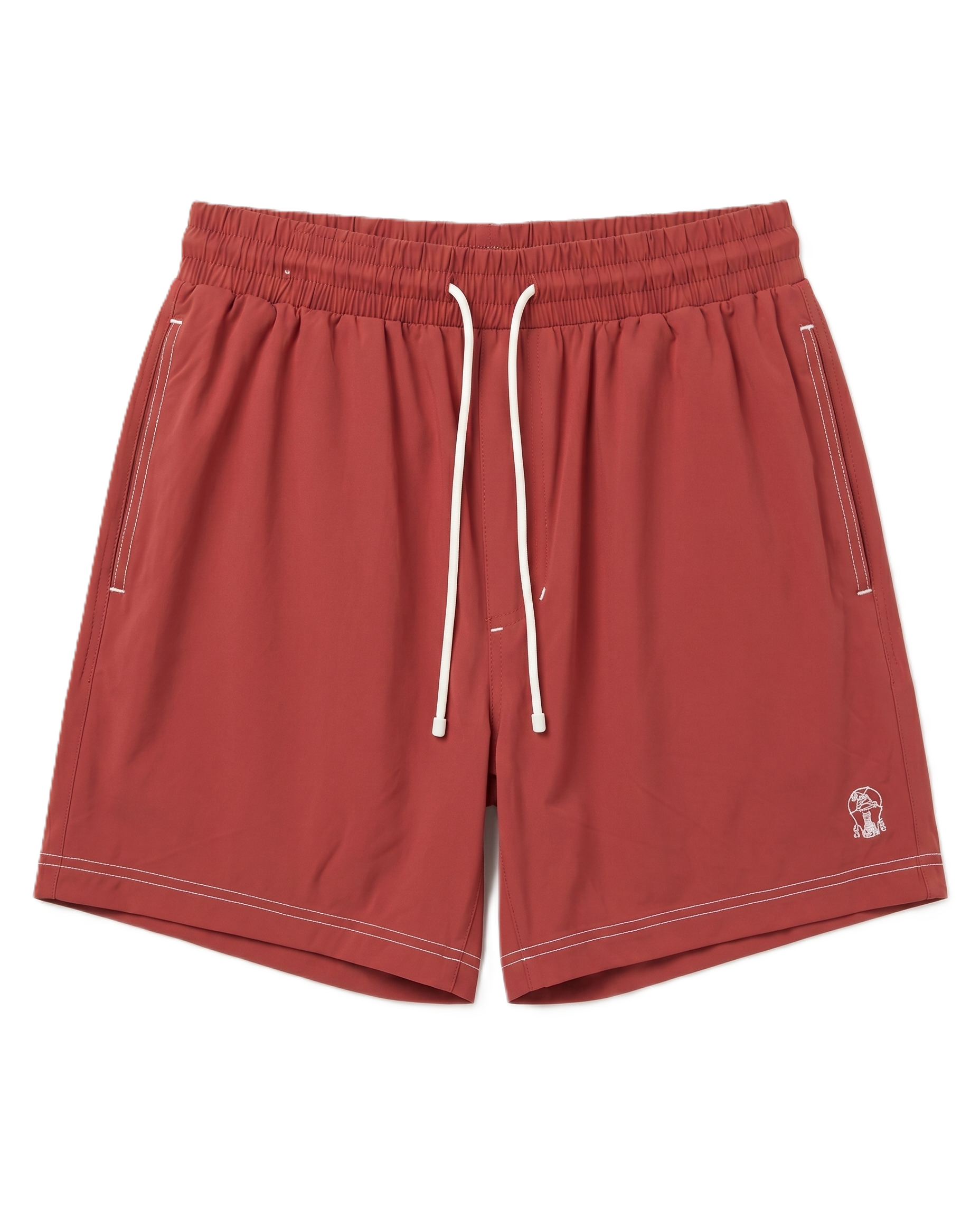 Brunello Cucinelli - Brick Red Swim Shorts
