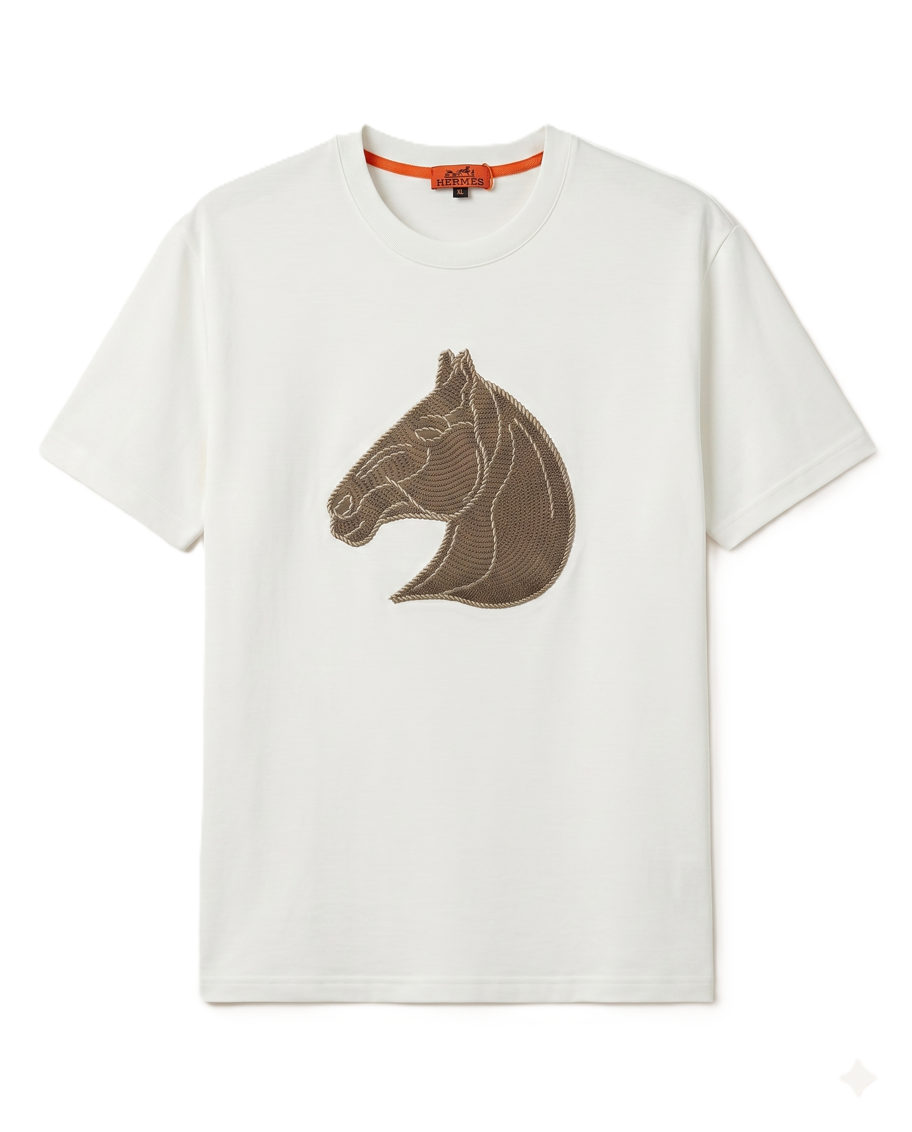 Herm?s - Horse-Head Cotton T-Shirt - White