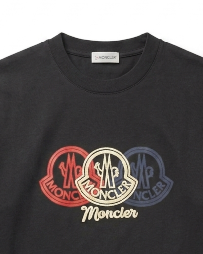 Moncler - Black Tri-Color T-Shirt