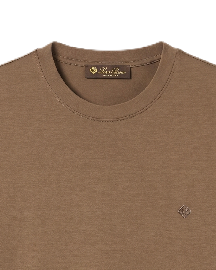 Loro Piana - Crewneck T-Shirt - Brown