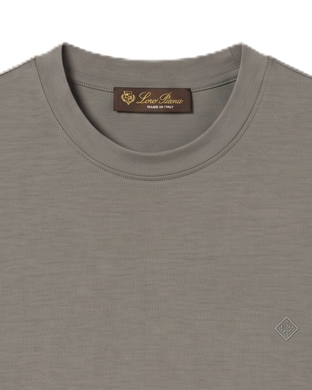 Loro Piana - Crewneck T-Shirt - Charcoal Grey