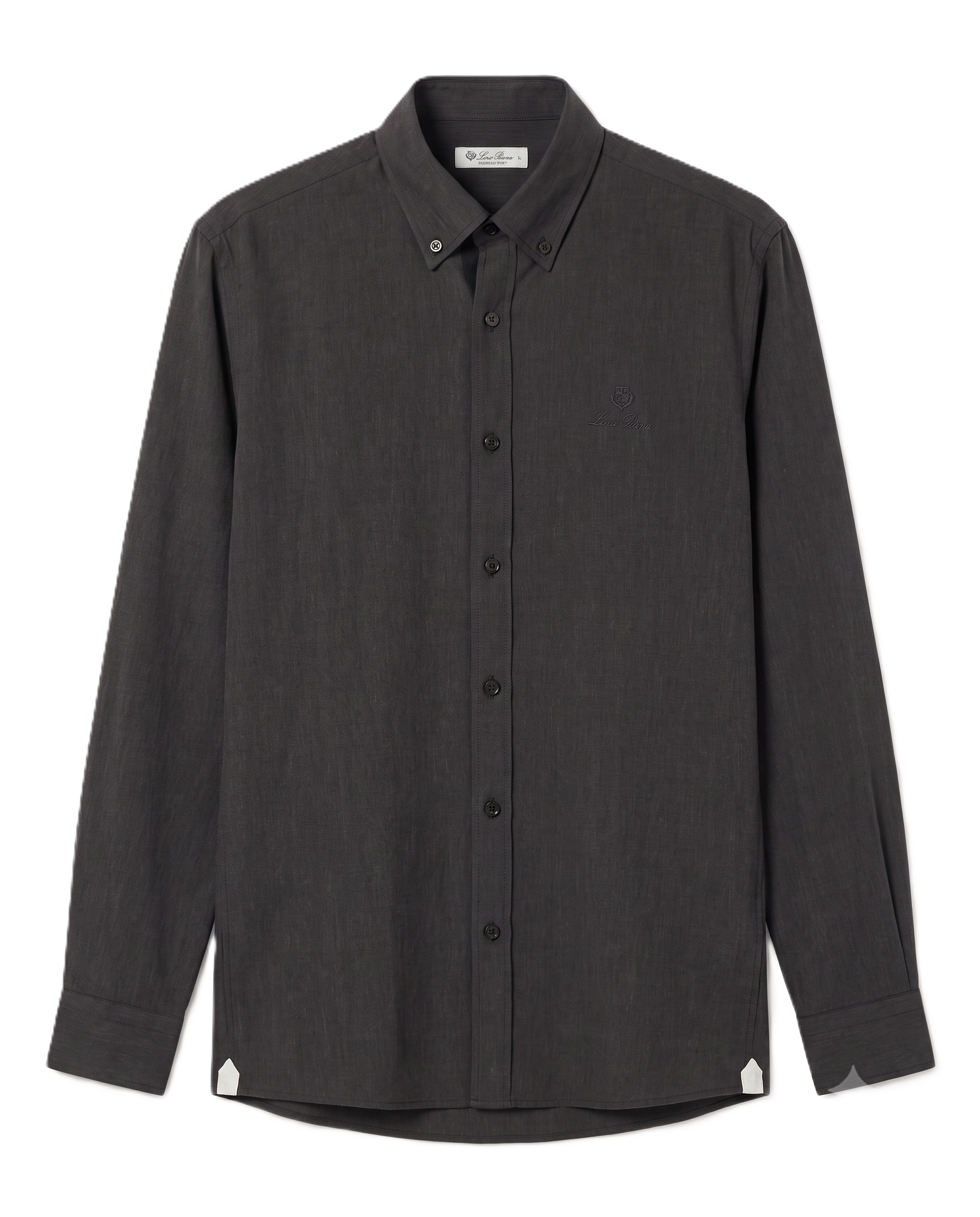 Loro Piana - Classic Long-Sleeve Shirt - Black