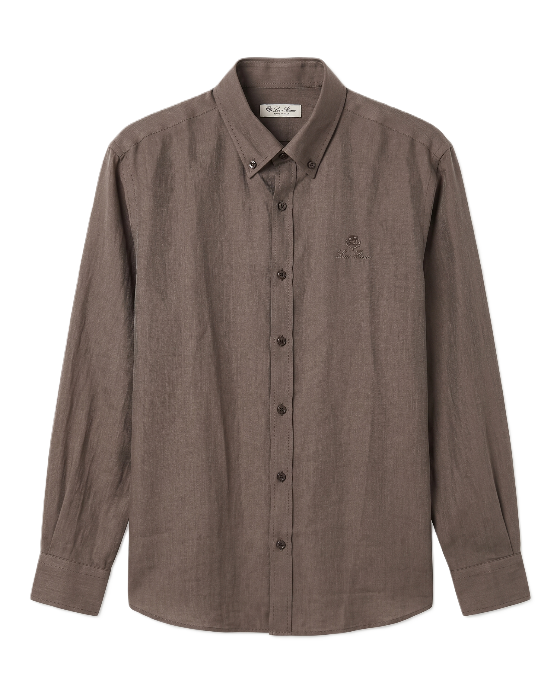 Loro Piana - Classic Long-Sleeve Shirt - Brown