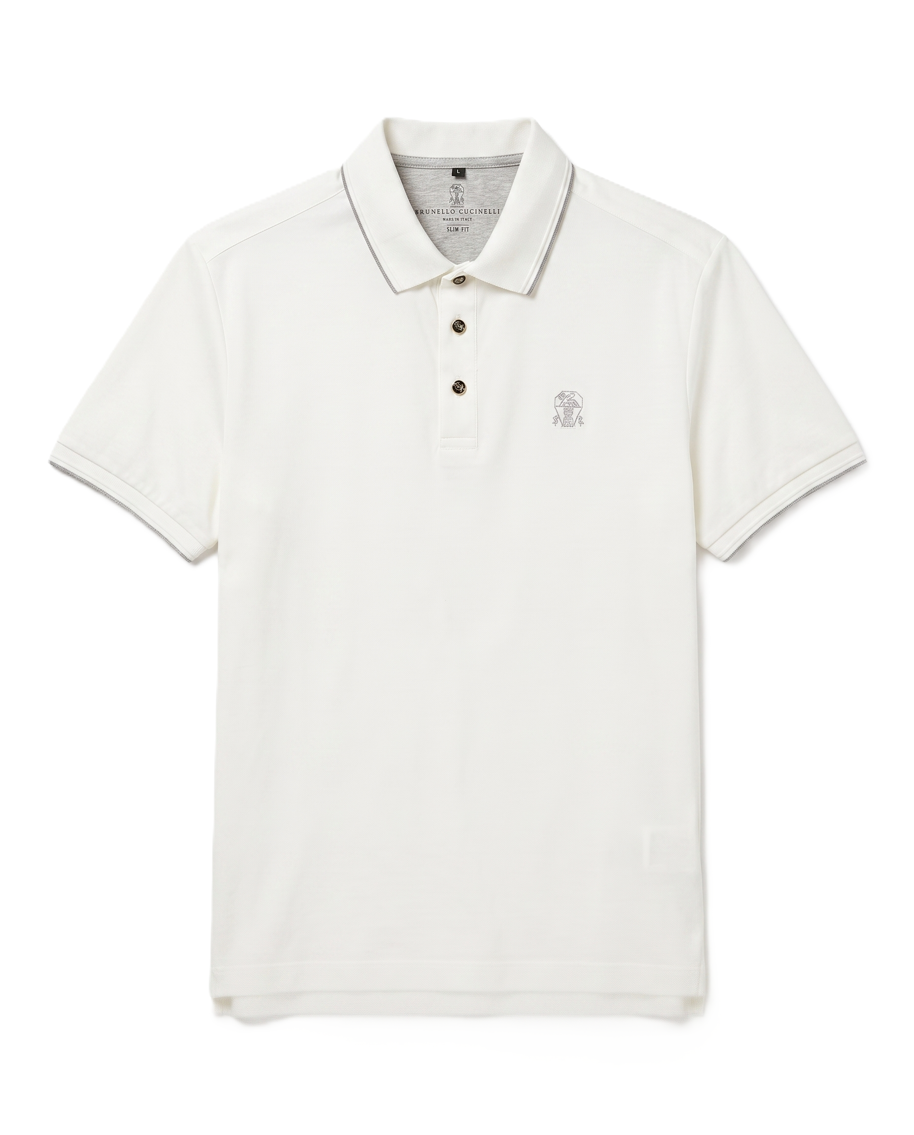 Brunello Cucinelli - Polo T-Shirt - White