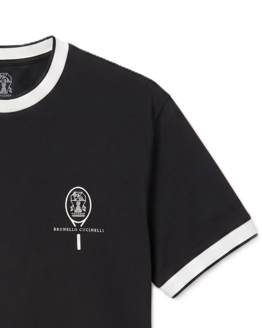 Brunello Cucinelli - Ringer T-Shirt - Black