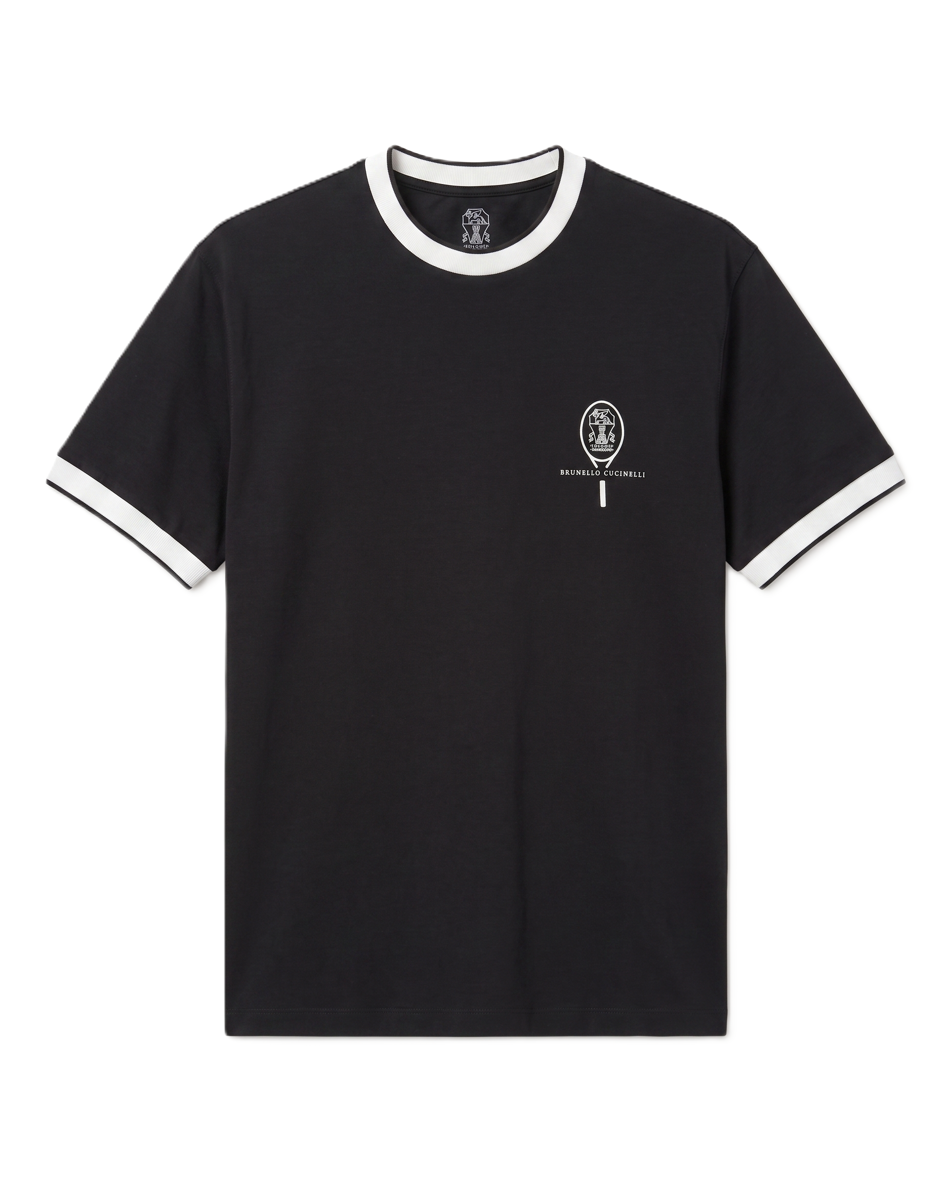 Brunello Cucinelli - Ringer T-Shirt - Black