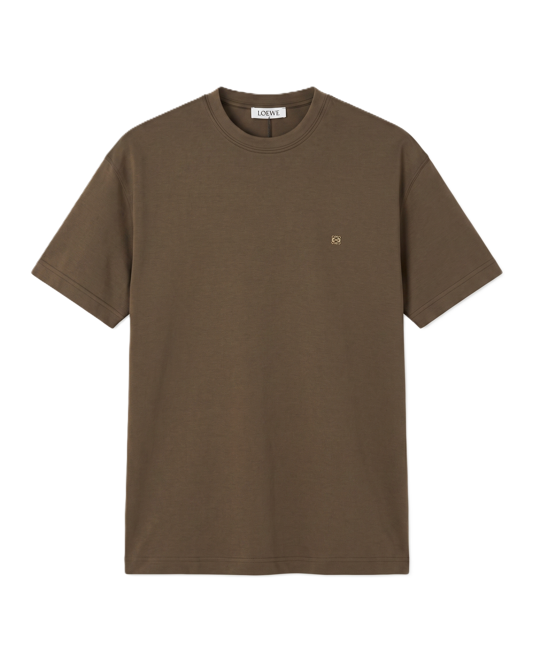 Loewe - Silver Logo T-Shirt - Brown