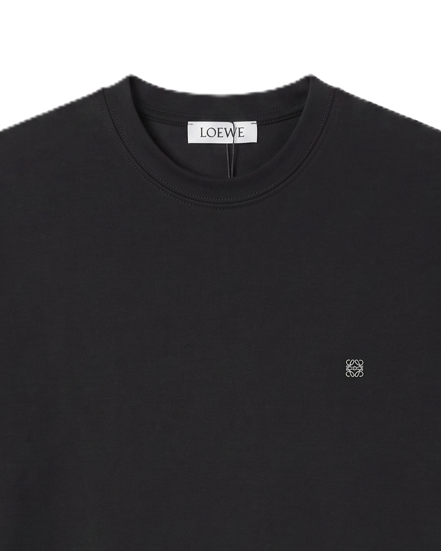 Loewe - Silver Logo T-Shirt - Black
