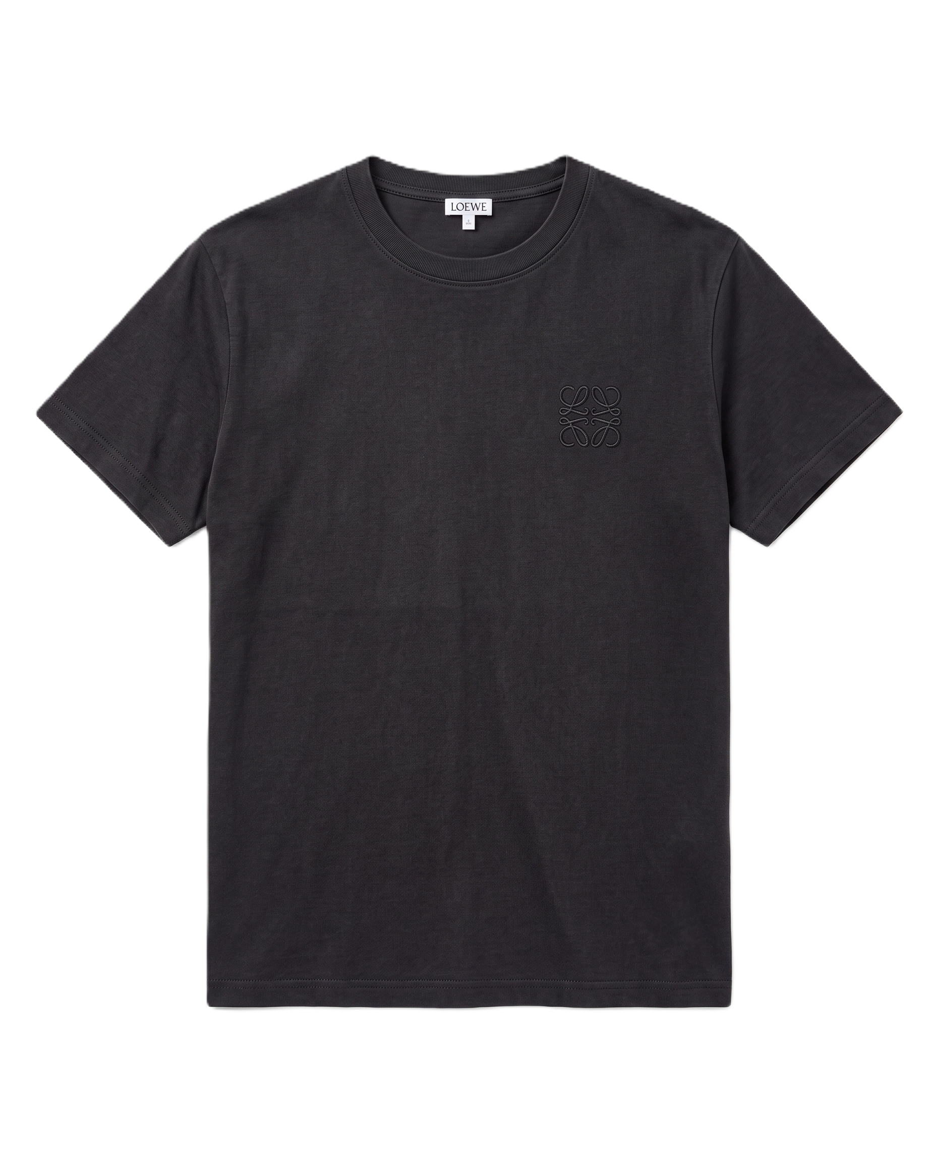 Loewe -  Embroidered T-Shirt - Charcoal Gray
