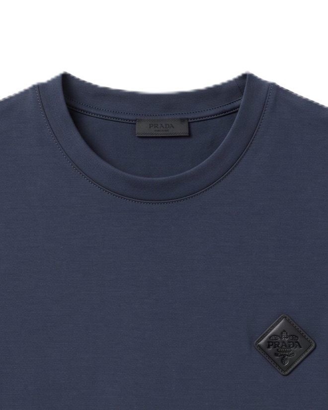 Prada - Patch T-Shirt - Gray
