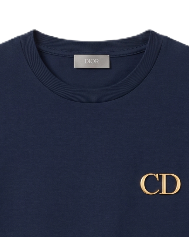 Dior - Cotton T-Shirt - Navy
