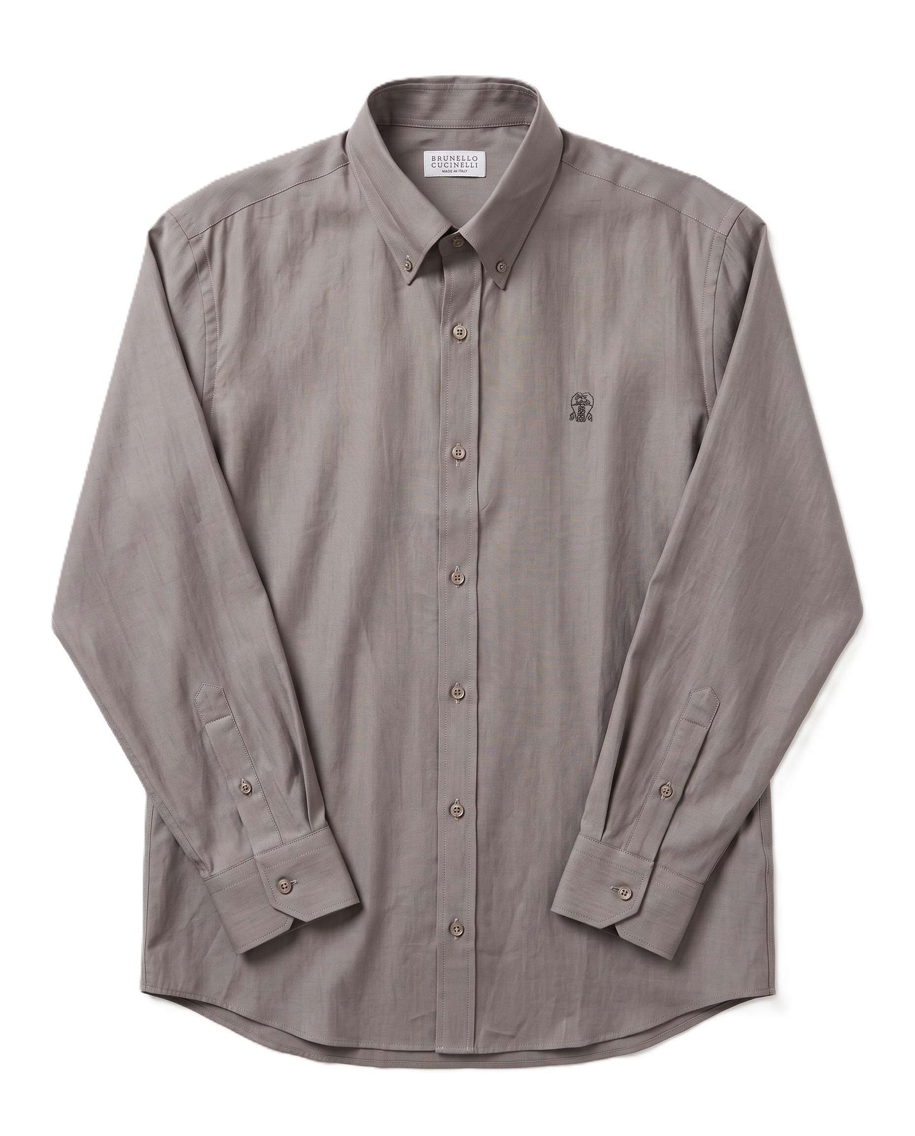 Brunello Cucinelli - Long-Sleeve Shirt - Coffee