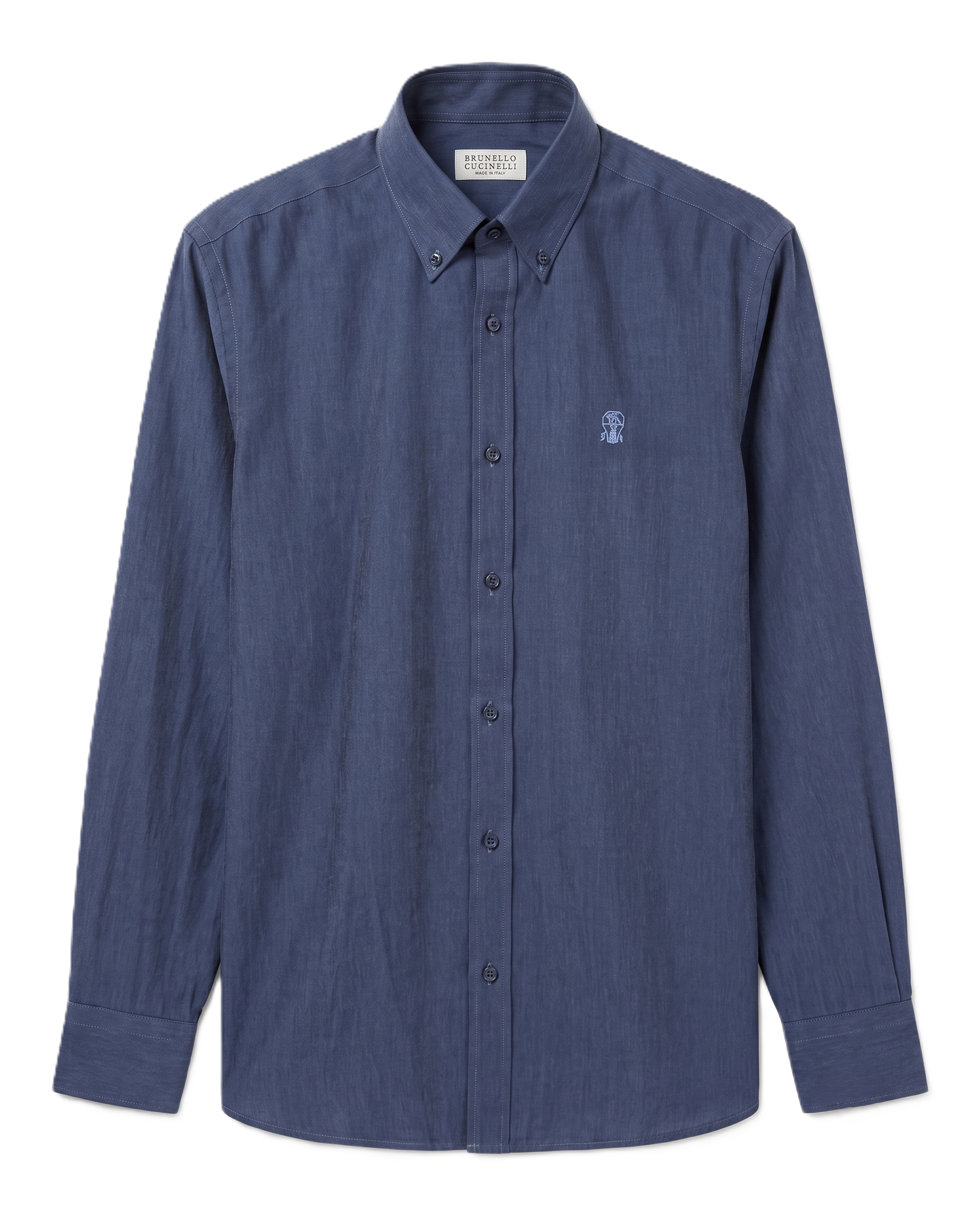Brunello Cucinelli - Long-Sleeve Shirt - Navy Blue