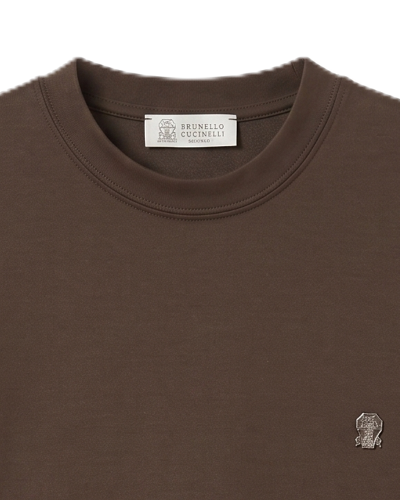 Brunello Cucinelli - Crest T-Shirt - Dark Brown