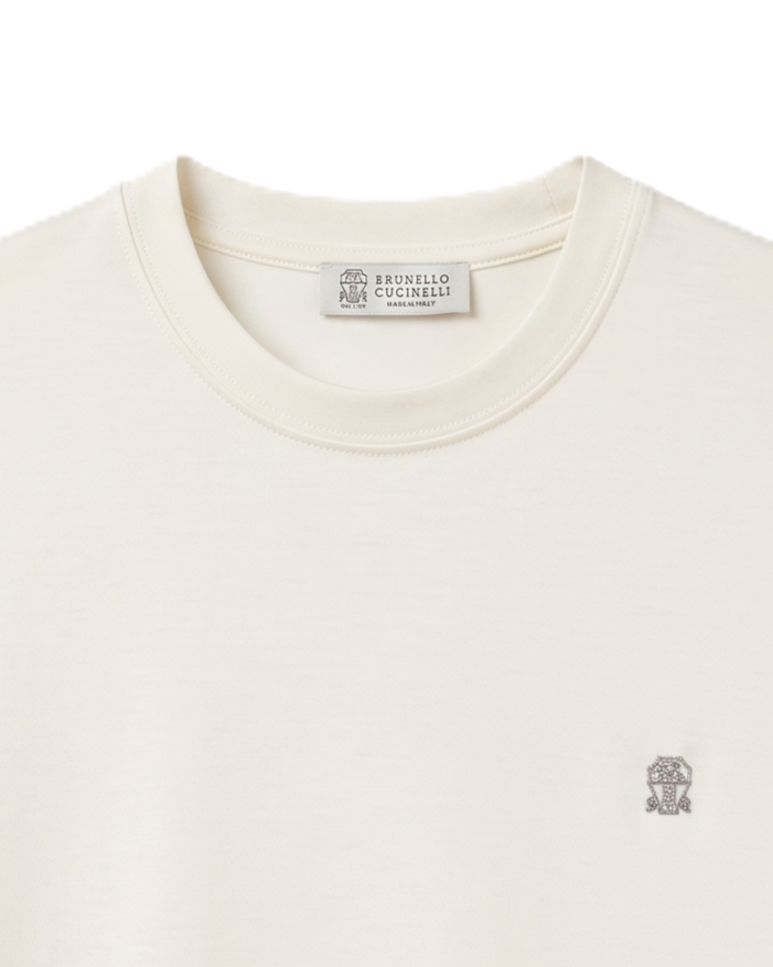 Brunello Cucinelli - Crest T-Shirt - White