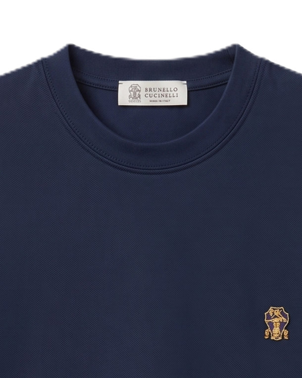 Brunello Cucinelli - Crest T-Shirt - Navy