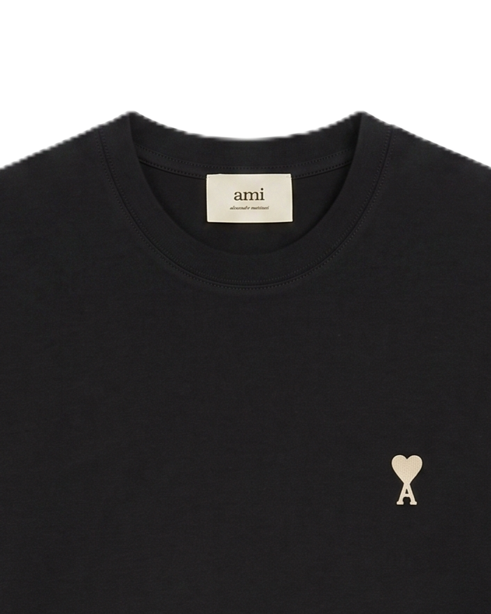 Ami - Cotton T-Shirt - Black