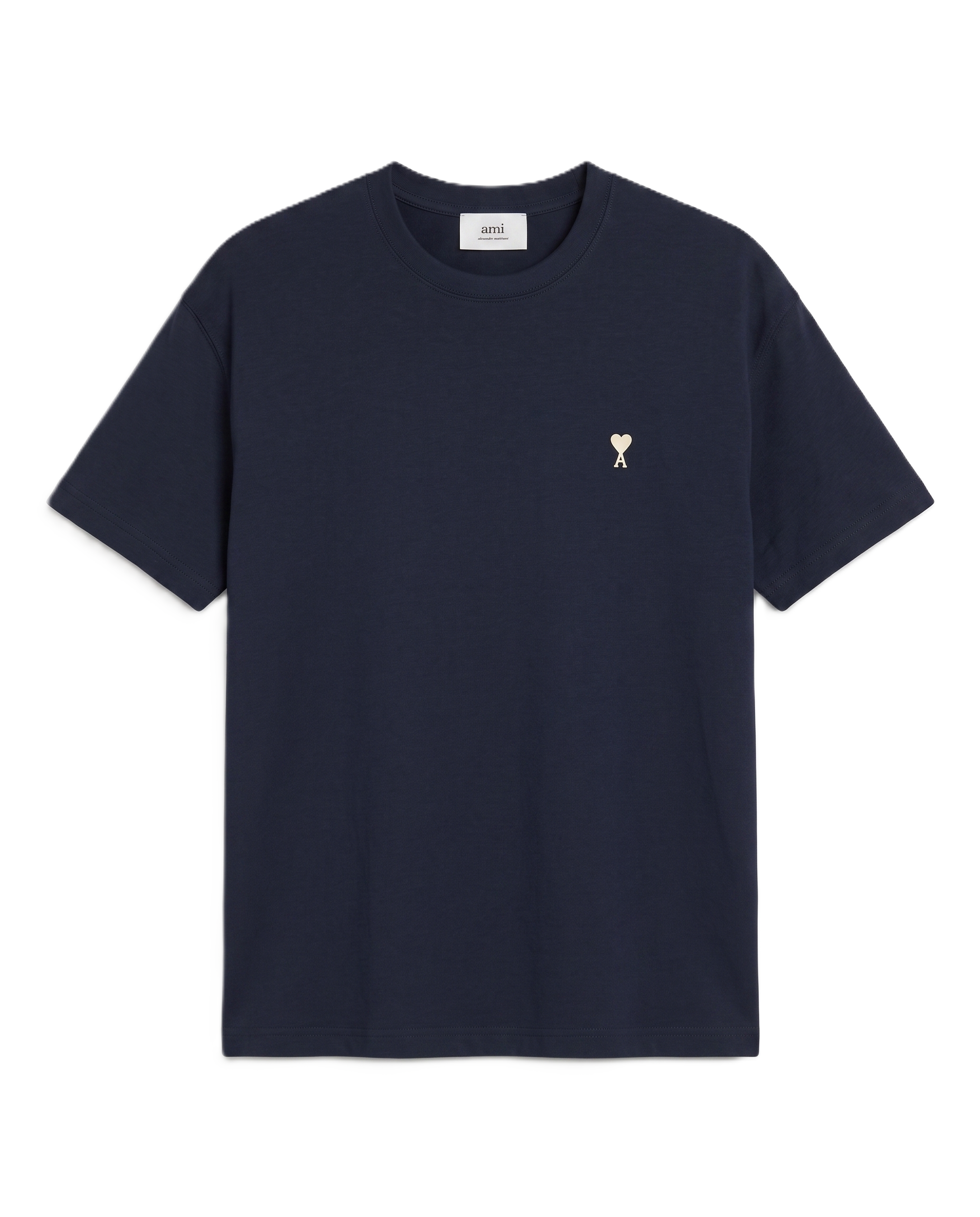 Ami - Cotton T-Shirt - Navy