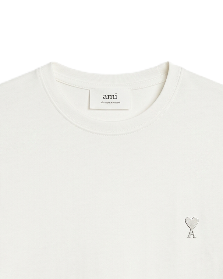 Ami - Cotton T-Shirt - White
