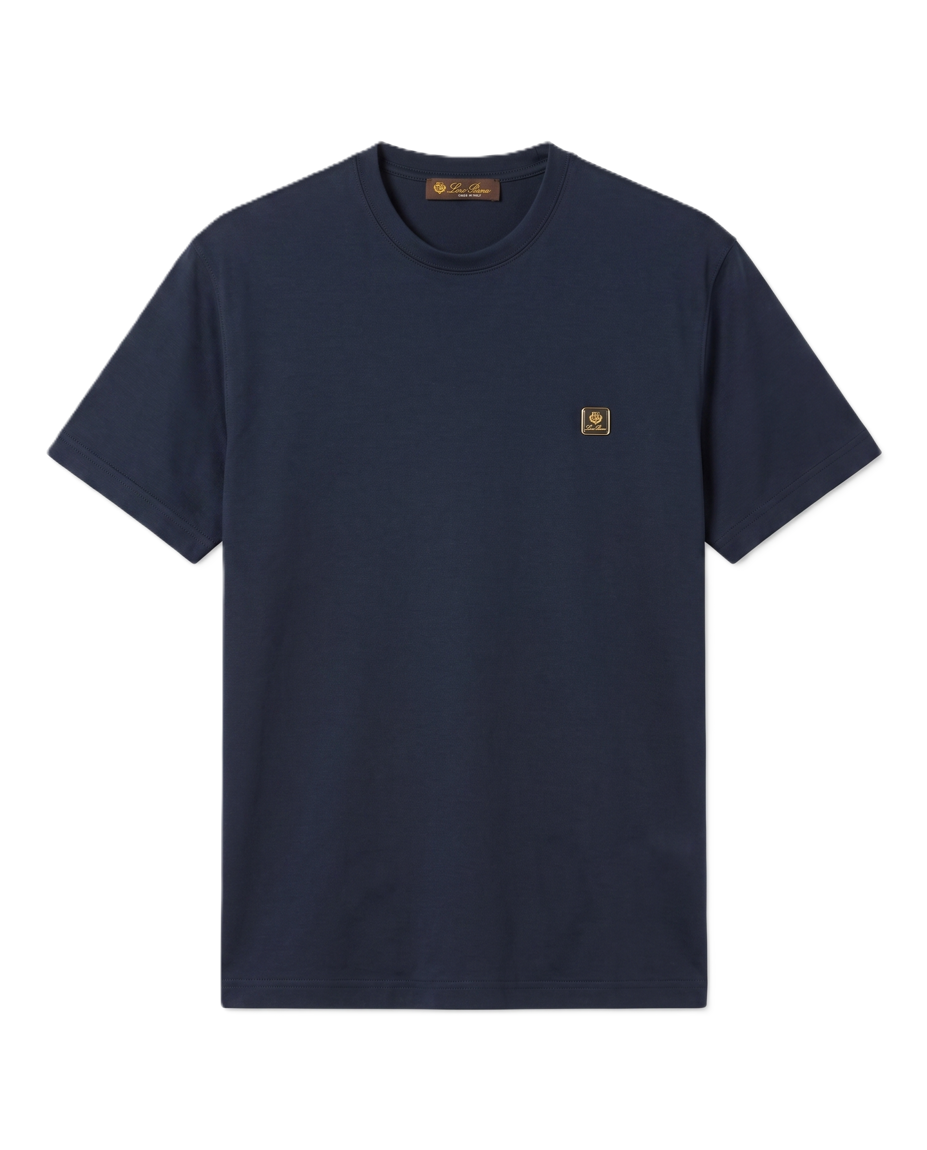 Loro Piana - Crewneck T-Shirt - Navy Blue