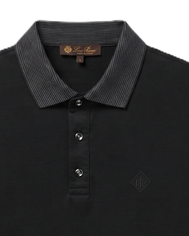 Loro Piana - Polo T-Shirt - Black