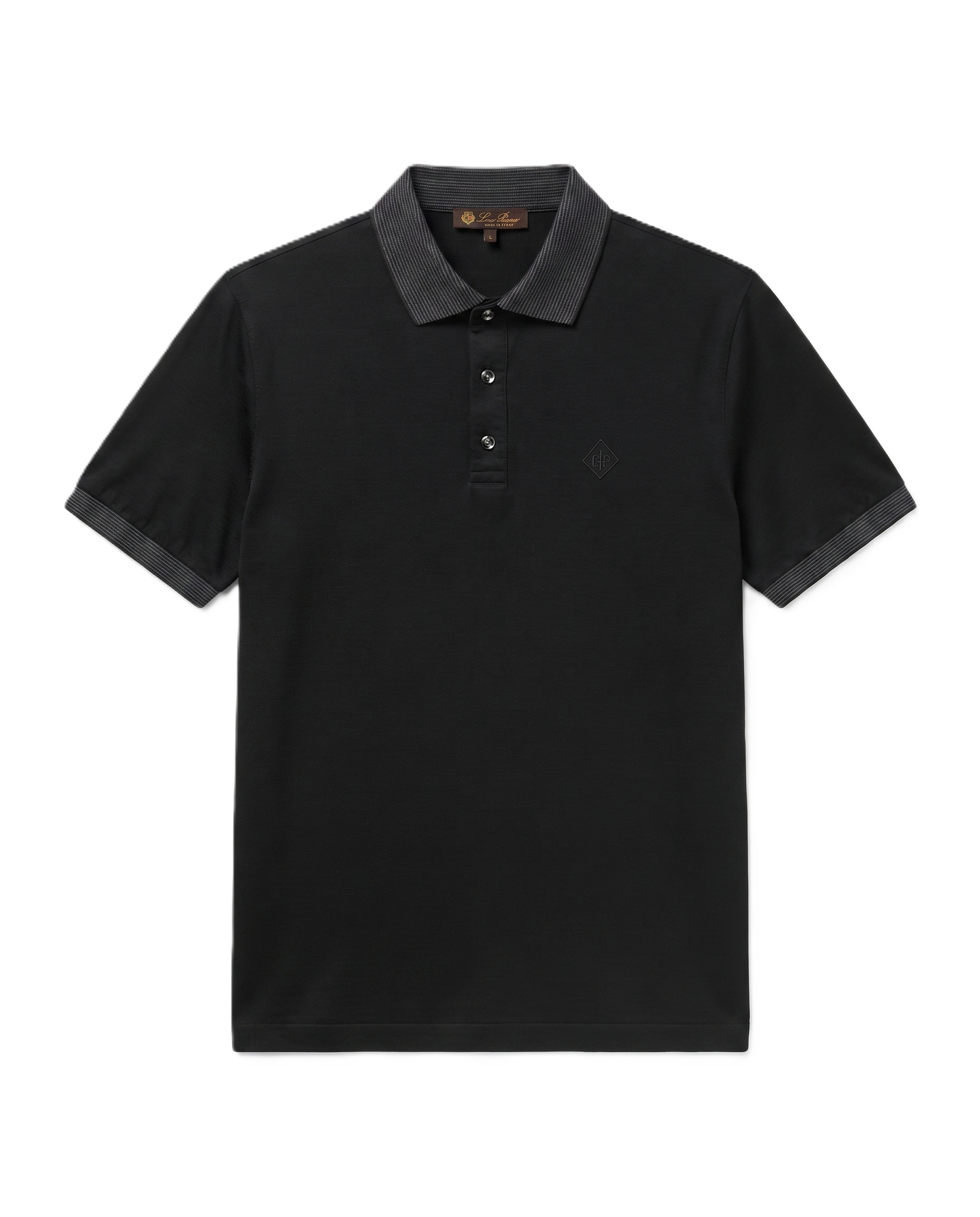 Loro Piana - Polo T-Shirt - Black