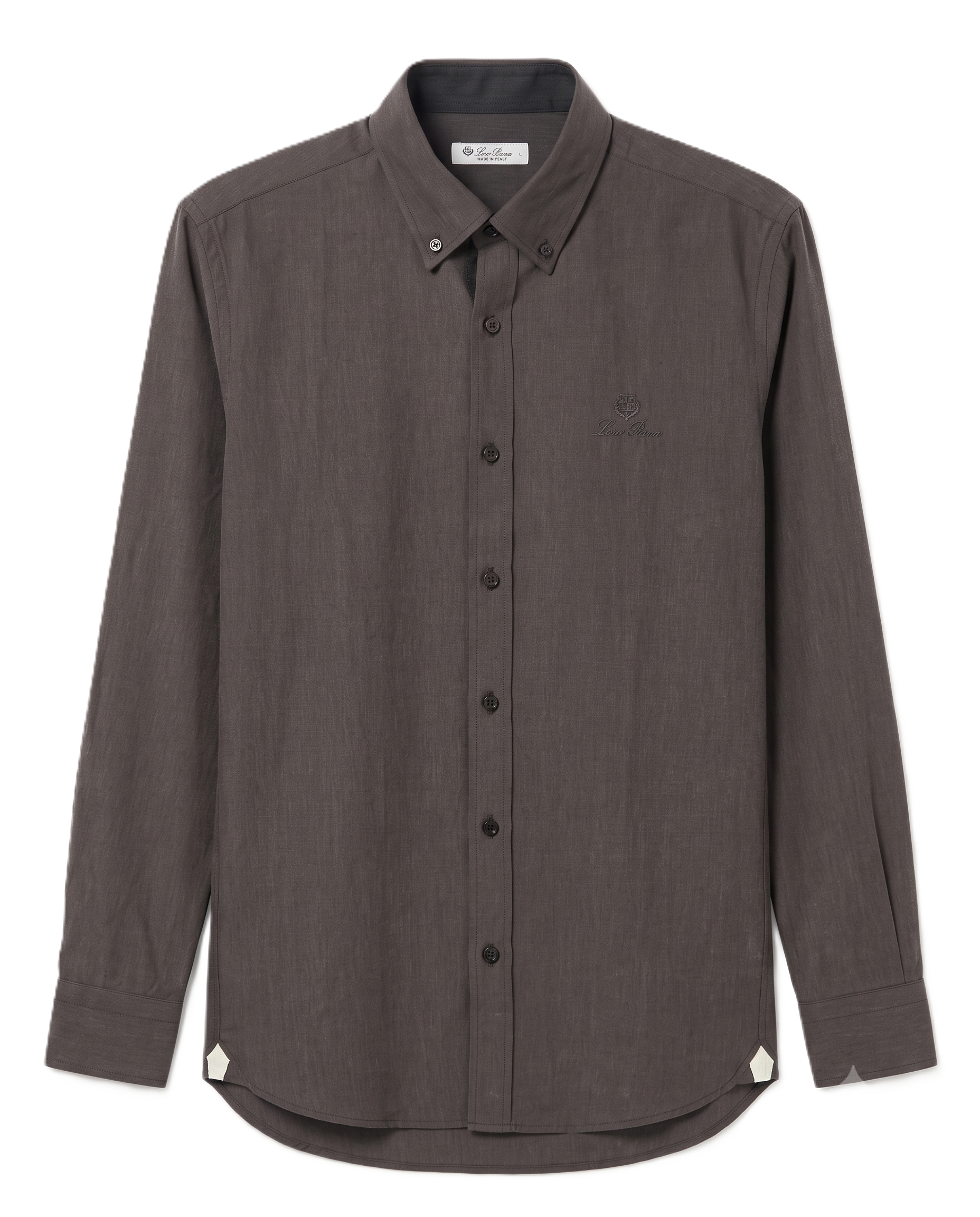 Loro Piana - Long-Sleeve Linen Shirt - Gray