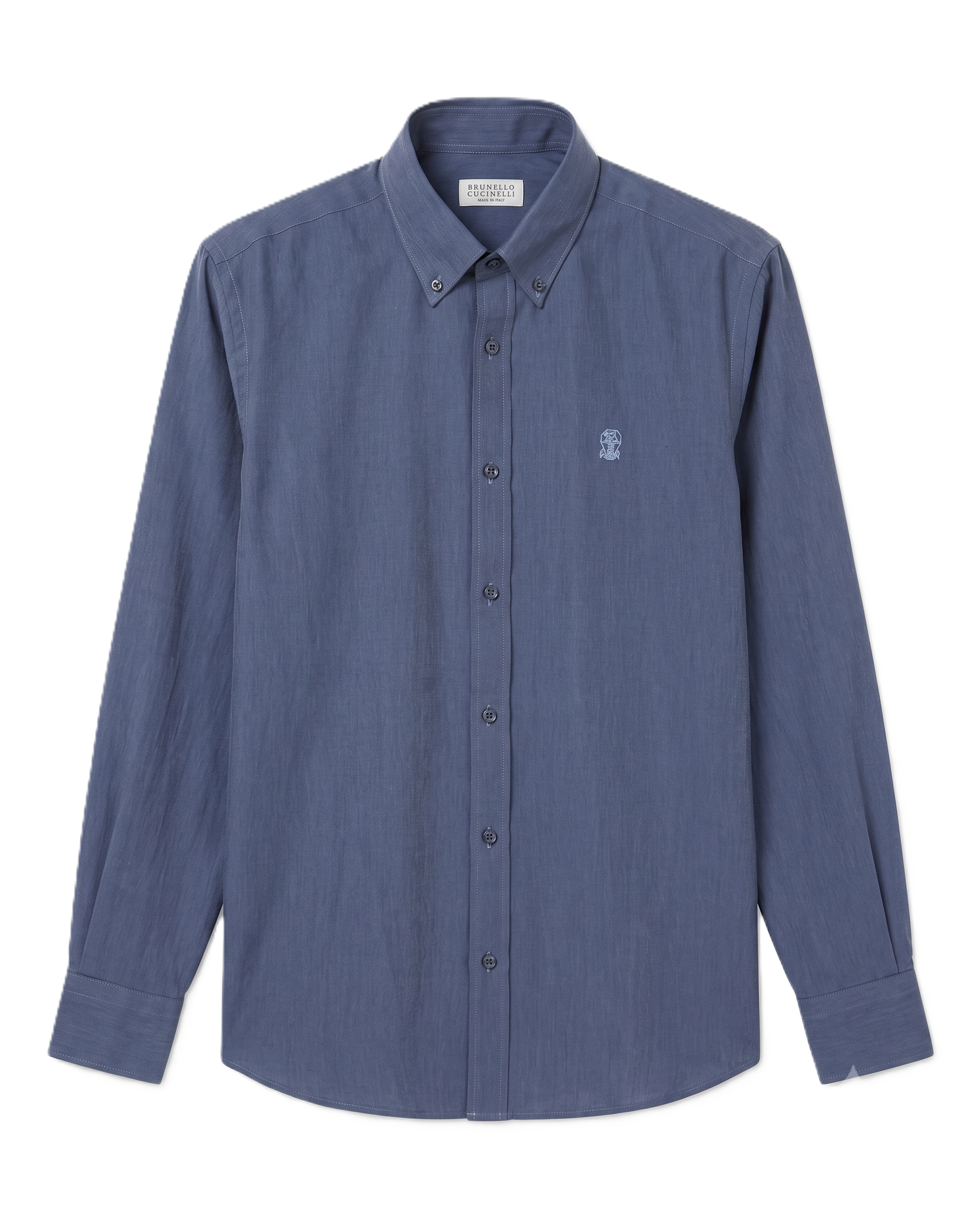 Brunello Cucinelli - Long-Sleeve Shirt - Dusty Blue