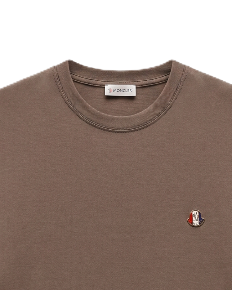 Moncler - Cotton T-Shirt - Brown