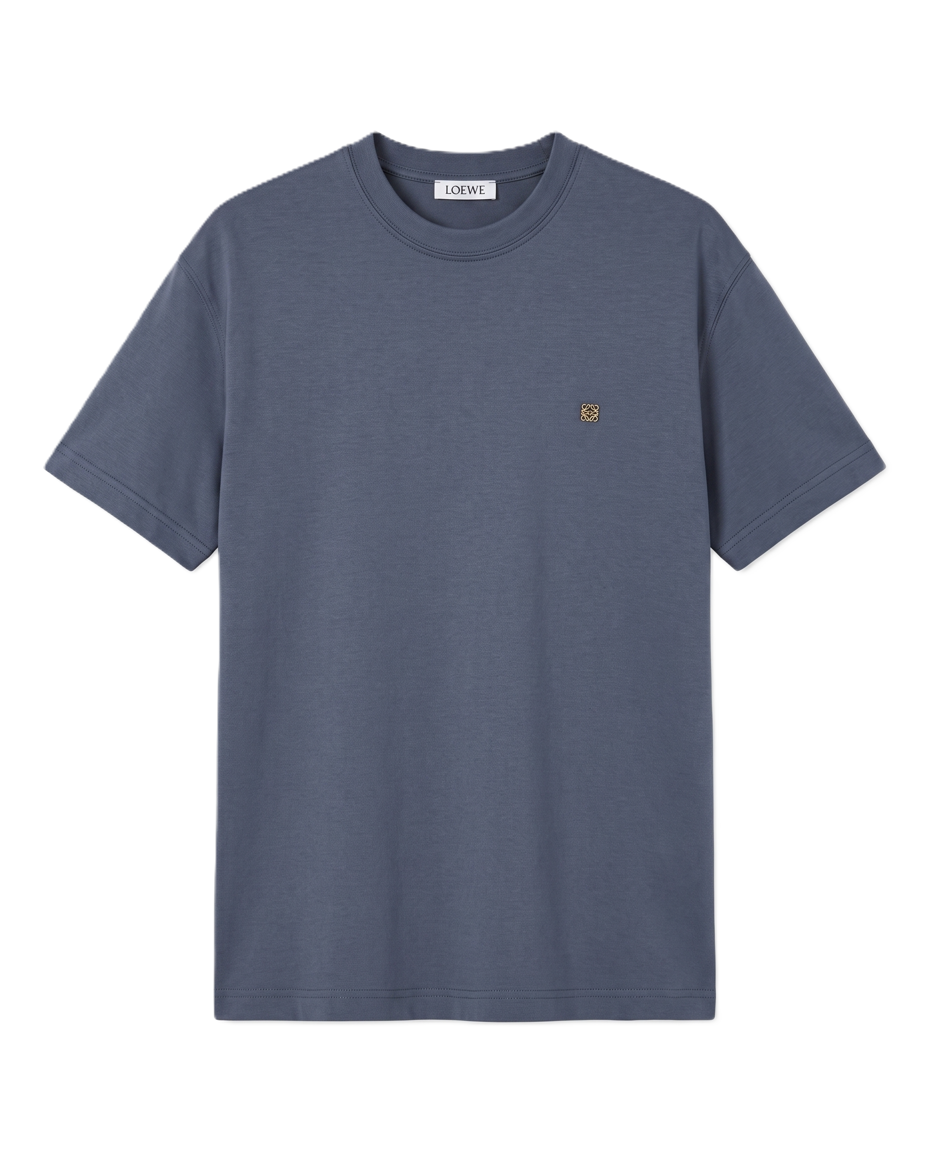 Loewe - Silver Logo T-Shirt - Navy
