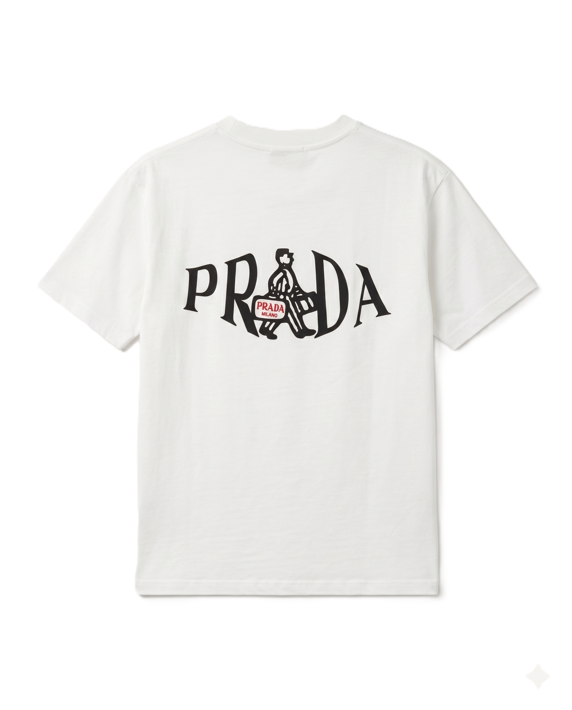 Prada - Business Graphic T-Shirt - Off-White