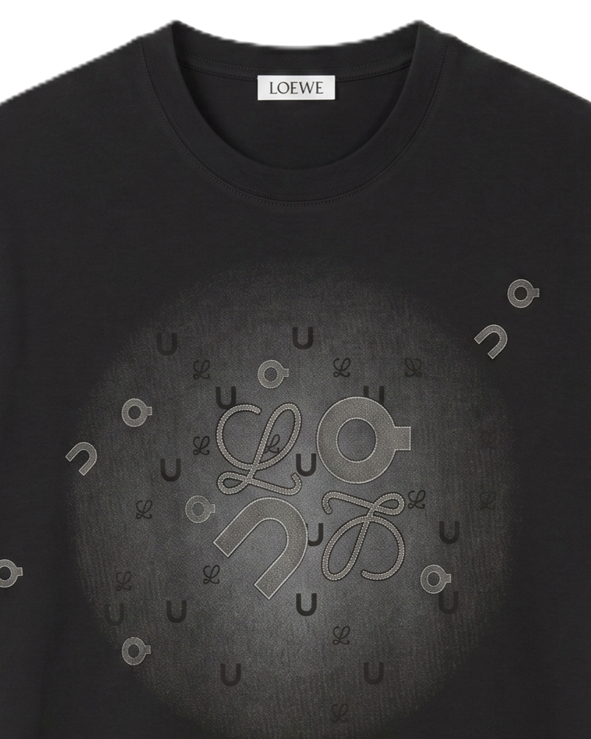 Loewe - Mixed Geometric T-Shirt - Black